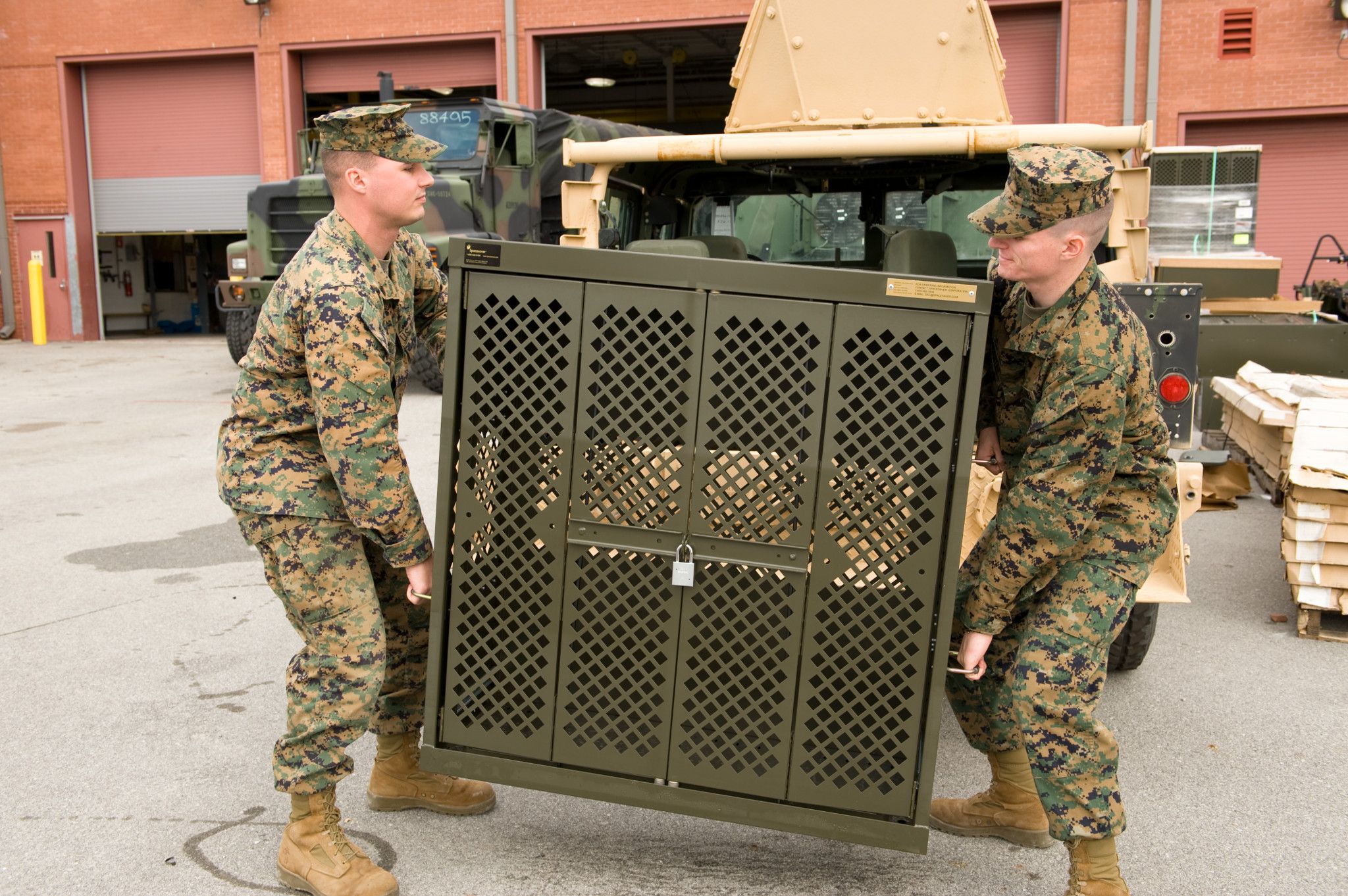 Military Storage - Transportable and secure weapons storage system