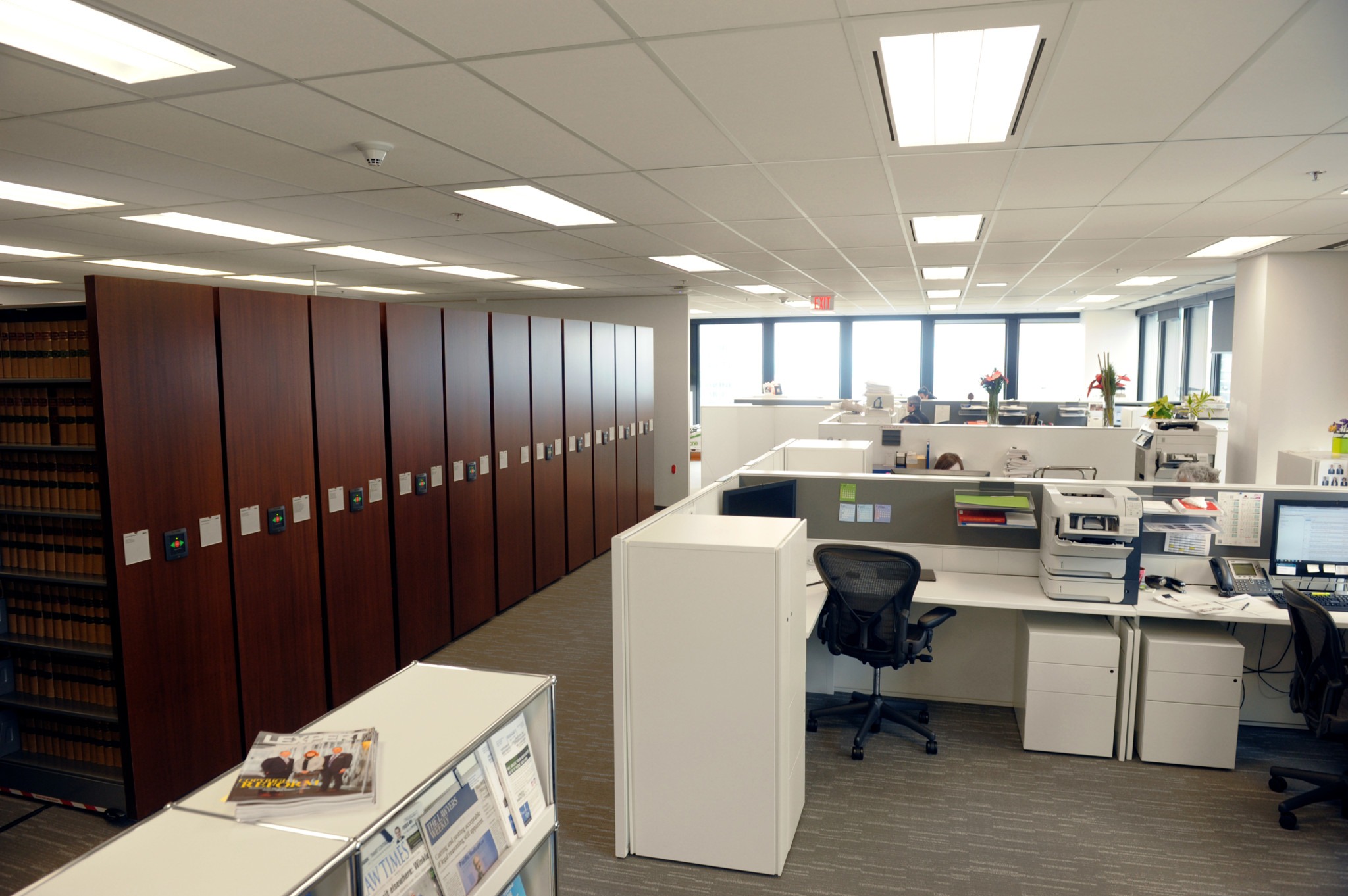 Collaborative Law Firm with Compact Storage System