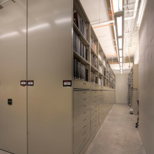 Archival Storage System on High-Density Mobile Shelving