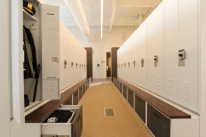 Public Safety Storage - Freestyle Lockers in Locker Room at Skokie Police Department