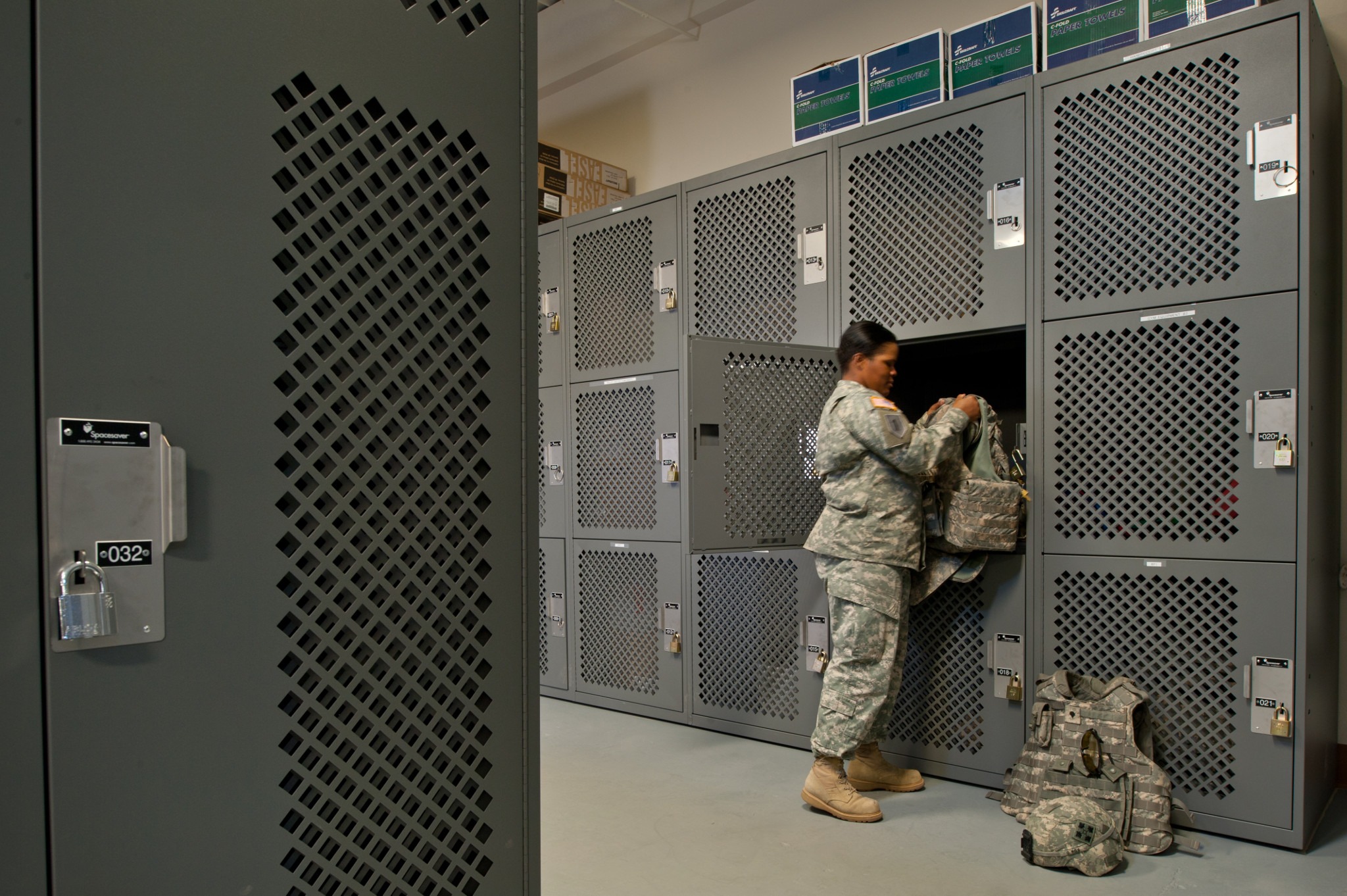 Military Storage - Gear bag storage lockers