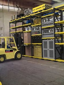Racking for warehouse storage and military applications