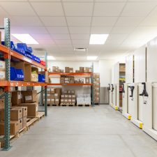 pallet racking storage at ambulatory care center